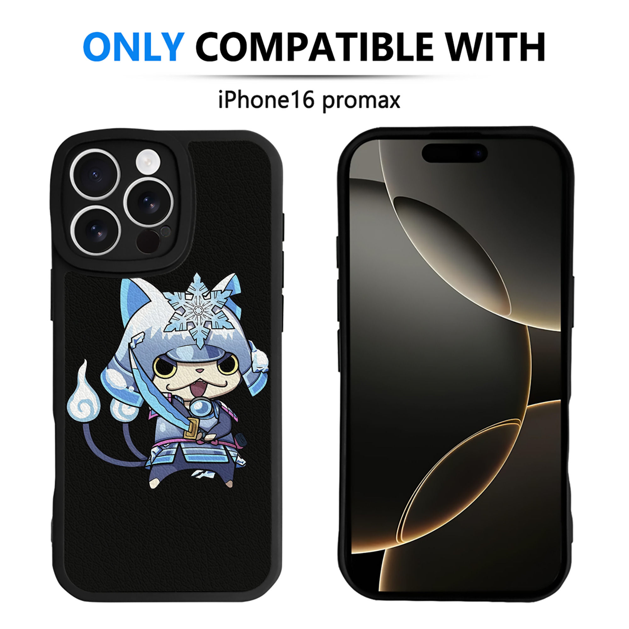 （画像用） 妖怪ウォッチ Yo-kai Watch 【iPhone 16シリーズ対応】シリコンスマホケース（レザー調） 材質：シリコン